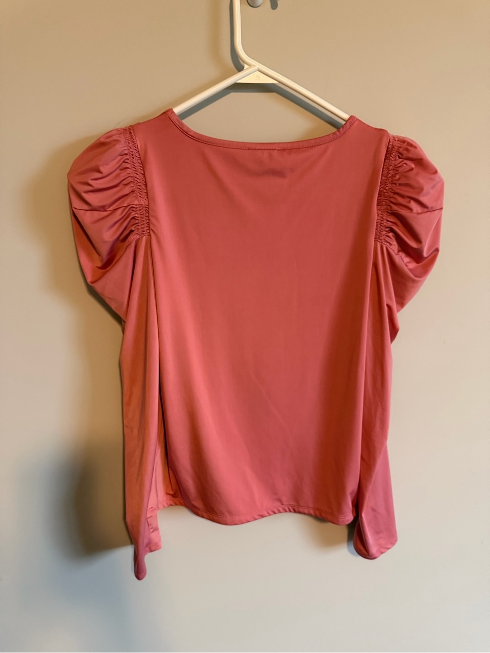 Express Dusty Rose Puff Sleeve Blouse
